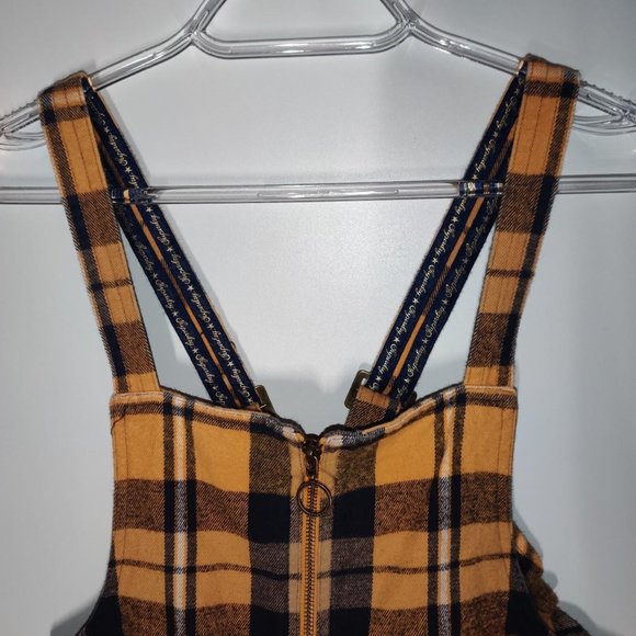 Superdry Yellow and Blue Plaid Mini Dress - Picture 4 of 7